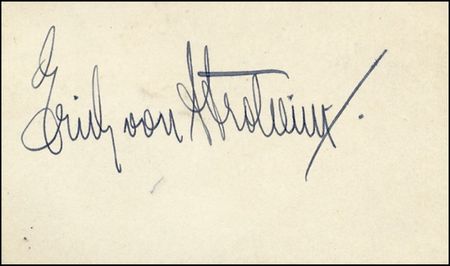 Lot #1776 Erich von Stroheim - Image 1