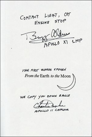 Lot #496 Buzz Aldrin and Charlie Duke - Image 1