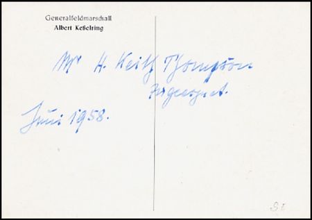 Lot #424 Albert Kesselring - Image 2