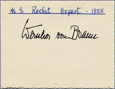 Lot #572 Werner von Braun - Image 1
