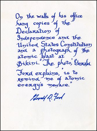 Lot #56 Gerald and Betty Ford - Image 2