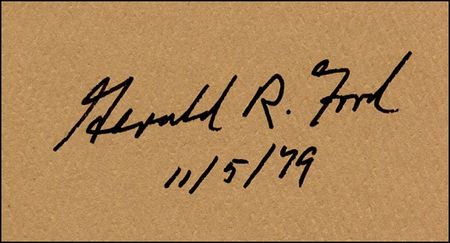 Lot #5 George Bush and Gerald Ford
