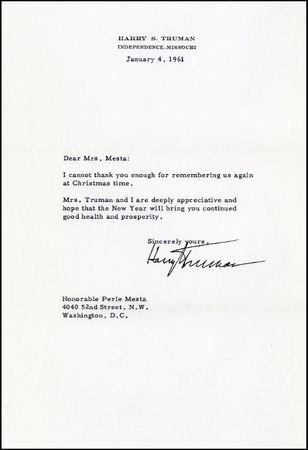 Lot #125 Harry Truman - Image 1