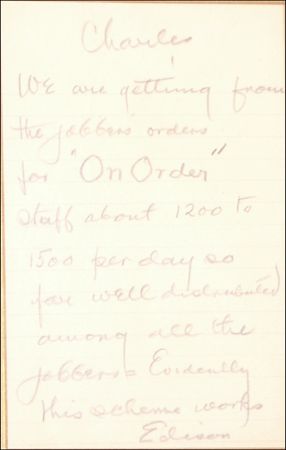 Lot #210 Thomas Edison - Image 1