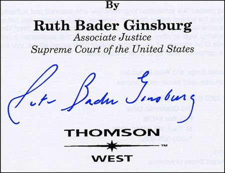 Lot #308 Antonin Scalia and Ruth Bader Ginsburg - Image 1