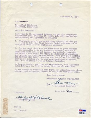 Lot #1392 Alfred Hitchcock - Image 2