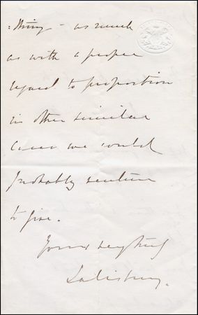 Lot #216 Jack the Ripper: Earl of Salisbury - Image 2