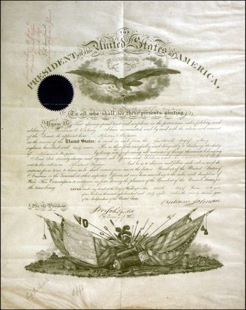 Lot #62 Andrew Johnson - Image 2