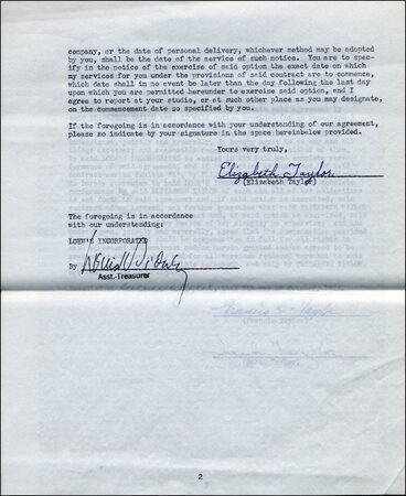 Lot #1703 Elizabeth Taylor - Image 2