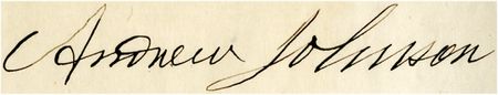 Lot #63 Andrew Johnson - Image 1