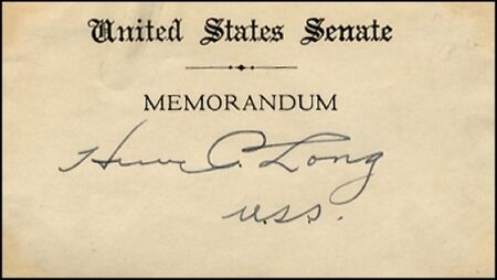Lot #229 Huey Long - Image 2
