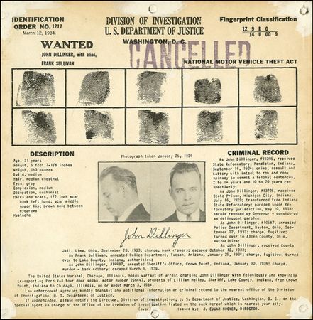 Lot #166 Dillinger, Floyd & Kelly - Image 1