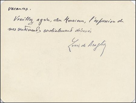 Lot #135 Louis Victor de Broglie - Image 2
