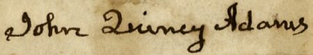 Lot #2 John Quincy Adams