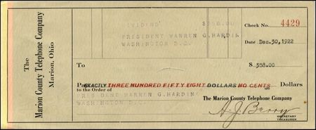 Lot #54 Warren G. Harding - Image 1