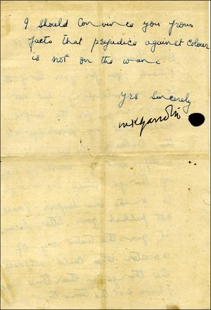 Lot #188 Mohandas Gandhi - Image 1
