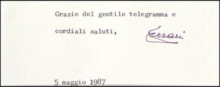 Lot #181 Enzo Ferrari - Image 1