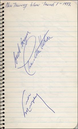 Lot #1232 Fifty Vintage Autographs - Image 8