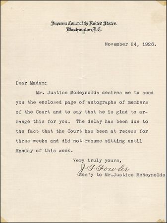 Lot #274 Supreme Court Justices - Image 2