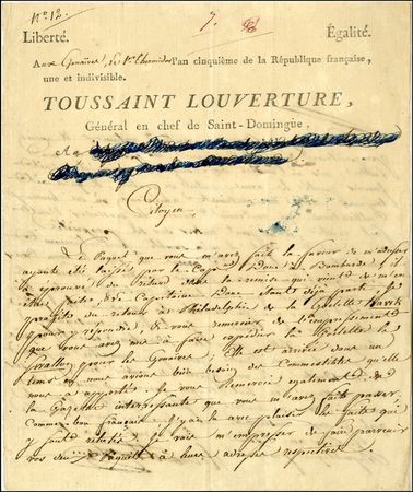 Lot #230 Toussaint Louverture - Image 1