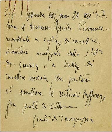 Lot #379 Benito Mussolini - Image 2