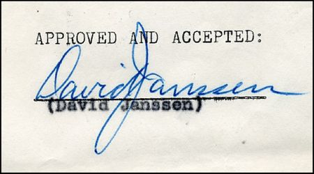 Lot #1354 David Janssen - Image 1