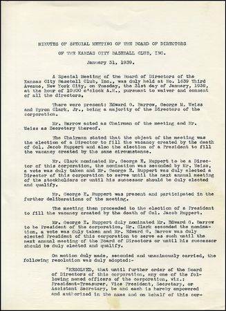 Lot #1791 Ed Barrow and George Weiss - Image 2