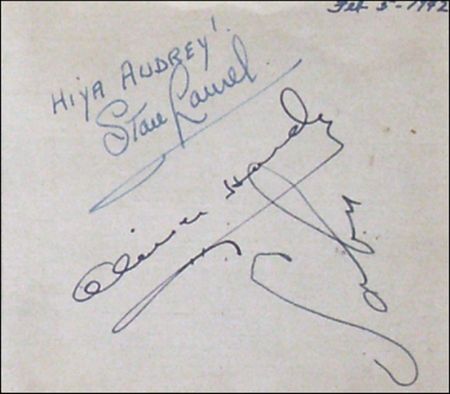 Lot #1399  Laurel and Hardy - Image 1