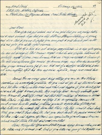Lot #282 Robert Stroud - Image 1