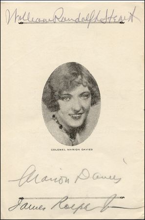 Lot #216 William Randolph Hearst and Marion Davies - Image 1