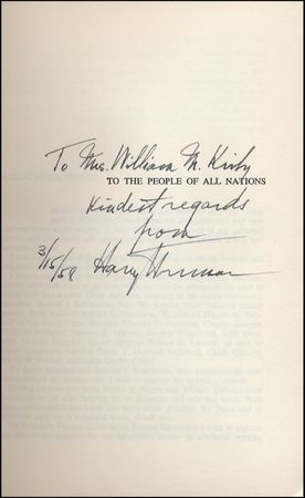 Lot #126 Harry S. Truman - Image 1
