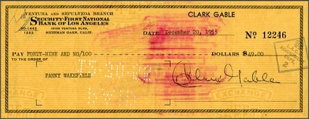 Lot #1190 Clark Gable - Image 1