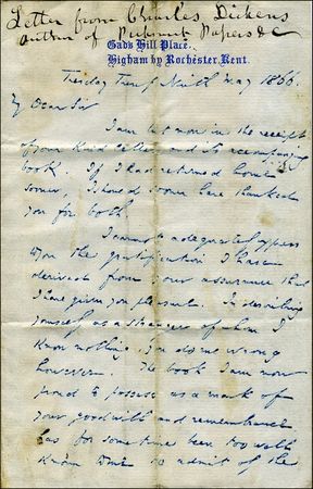 Lot #489 Charles Dickens - Image 2