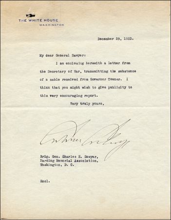 Lot #35 Calvin Coolidge