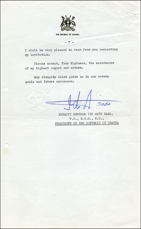 Lot #144 Idi Amin - Image 2