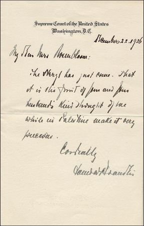 Lot #157 Louis Brandeis - Image 1
