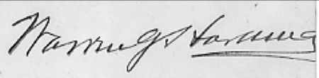 Lot #52 Warren G. Harding - Image 1