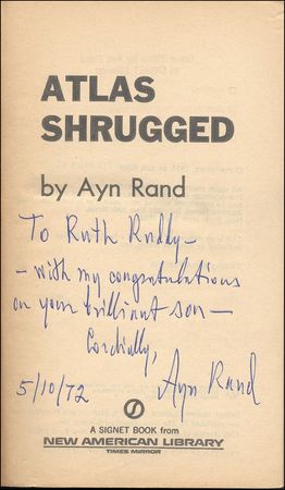 Lot #537 Ayn Rand - Image 1