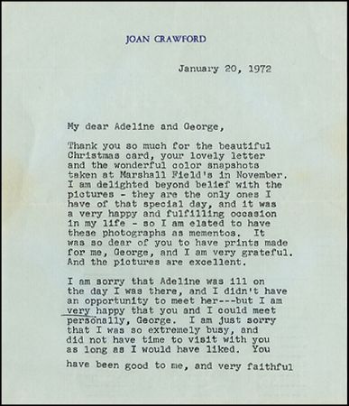 Lot #1099 Joan Crawford - Image 1