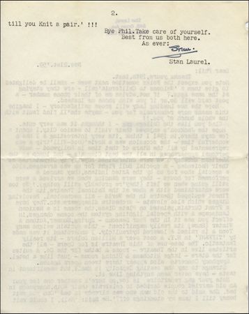 Lot #1382 Stan Laurel - Image 2