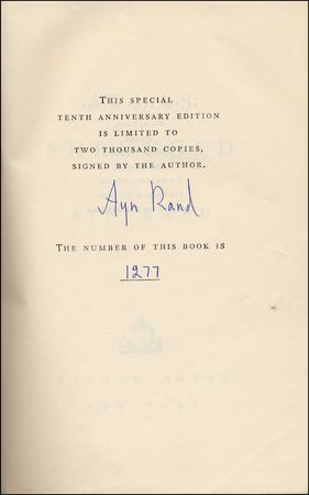 Lot #646 Ayn Rand - Image 1