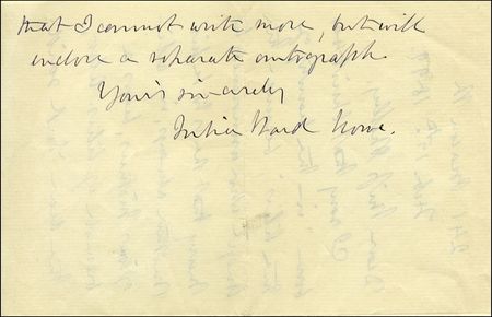 Lot #610 Julia Ward Howe - Image 1
