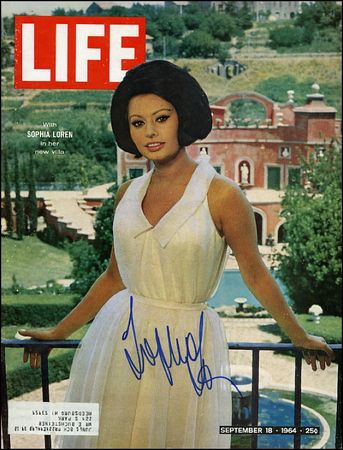 Lot #1405 Sophia Loren and George Burns - Image 1