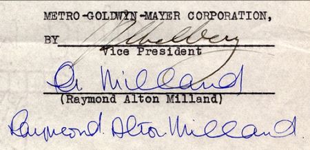 Lot #1650 Irving Thalberg and Ray Milland - Image 1