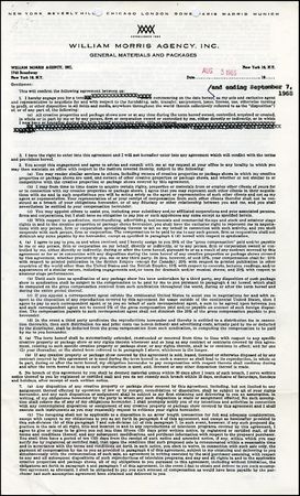 Lot #955 Actor Agreements - Image 2