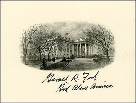 Lot #105 Richard Nixon and Gerald Ford - Image 2