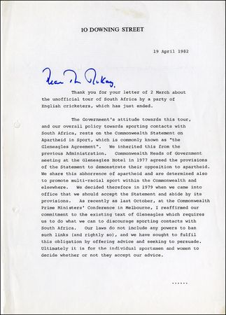 Lot #397 Margaret Thatcher - Image 1