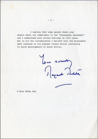 Lot #397 Margaret Thatcher - Image 2