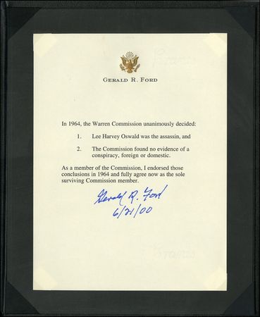 Lot #52 Gerald Ford - Image 3