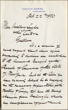 Lot #63 Benjamin Harrison - Image 1